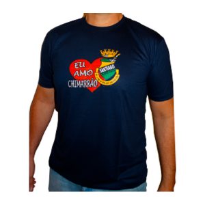 Camiseta Poliviscose Azul Marinho