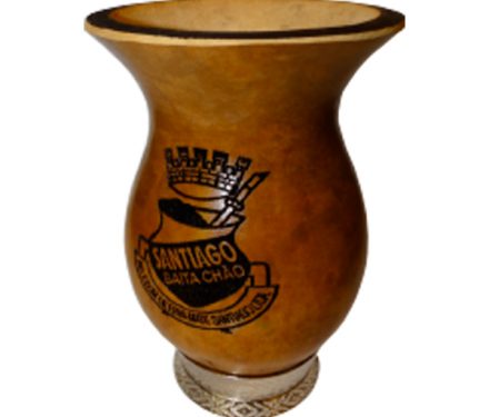 Cuia com Pé Metálico